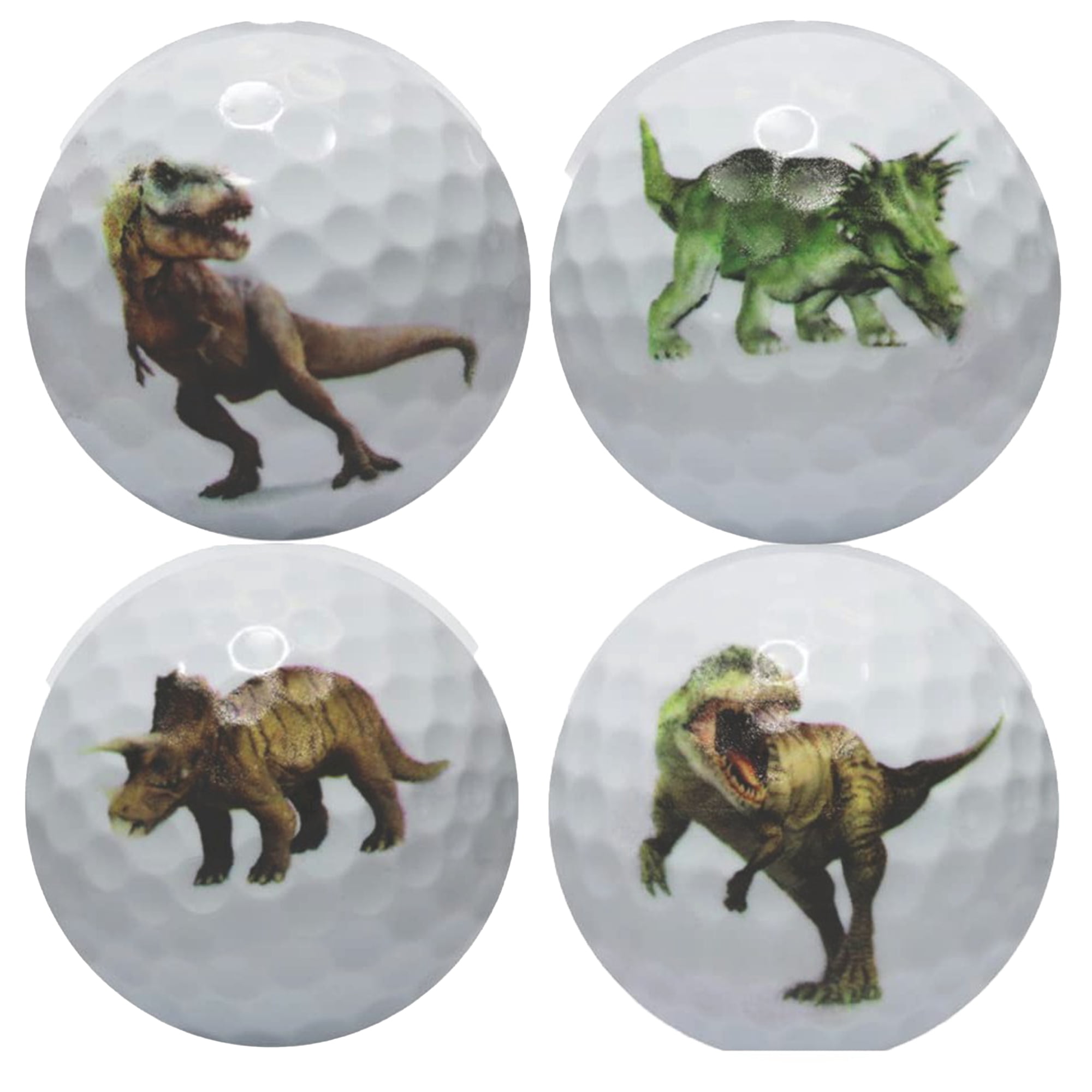 Dinosaur Golf Balls – 12 Pack – Prehistoric Fun Set by GBM Golf