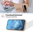thumbnail image 4 of TECH CIRCLE for Google Pixel 7A Wallet Case with Card Holder, Lanyard Wrist Strap Loop Holder Kickstand RFID Blocking Finger Grip Ring PU Leather Shockproof Cover for Google Pixel 7A 6.1",Khaki, 4 of 8