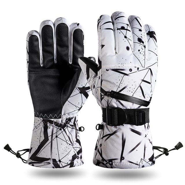 Invierno Esquí Guantes de nieve Mujeres Hombres Pantalla táctil resistente al agua Guantes cálidos c Golovejoy Mitón deportivo