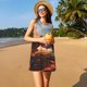 thumbnail image 3 of Fotbe Lava Dragon Vestido de Verano sin Mangas para Mujer – Vestido Midi Línea A, Estilo Camiseta Floral, Vestido Playero Casual y Fluido, 3 of 7