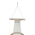 thumbnail image 5 of CosmoLiving by Cosmopolitan Black Cotton Fabric Macrame Handmade Intricately Weaved Home Wall Decor with Fringe Tassels, 13" x 1" x 67", 5 of 8