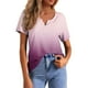 thumbnail image 1 of Blusas de moda de verano para mujer con estampado, cuello en V y manga corta, 1 of 4