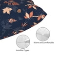 thumbnail image 3 of Honeii Autumn Leaves With Blue Print Pillow Cases,Plush Throw Pillow Covers,Decorative Pillowcase for Sofa, Couch, Living Room-16"x24", 3 of 6