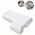 thumbnail image 1 of 1pc Arched Couples Pillow with Slow Rebound Memory Foam - Anti-Pressure Hand Support Cushion, 1 of 5