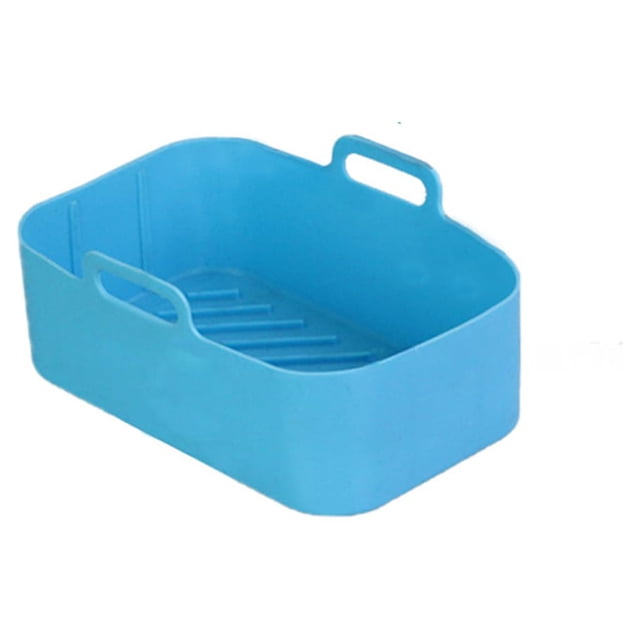 Naiovety Freidora de aire, placa para hornear, temperatura, revestimiento que no se decolora, cesta de silicona reutilizable, cocina, barbacoa, barbacoa, Cocina y Comedor Azul 1 PC Naiovety HA068518-06