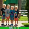 thumbnail image 5 of Minecraft Short Sleeve Graphic T-Shirt Set Creeper Skeleton Zombie 4-Pack (Little & Big Boys), Sizes 4–16, 5 of 11