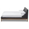 thumbnail image 3 of Bowery Hill Upholstered Queen Platform Bed in Dark Grey, 3 of 7