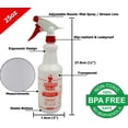 thumbnail image 7 of EZPRO USA  16oz Empty Plastic Spray Bottle for Cleaning Solutions Measurements 4 Pack, 7 of 7