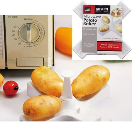 Microwave Fast Potato Baker Make 4 Potatoes Cooker Kitchen Accessory Novelty (Best Way To Make Baked Potatoes In The Microwave)