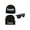 Black, variant on Compton Bundle Pack - Black (Shades, Beanie, Flatbill)
