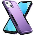 thumbnail image 1 of Designed for iPhone 14 Plus Heavy Duty Case, Protection Shockproof Dropproof Dustproof Anti-Scratch Phone Case Cover for iPhone 14 Plus Heavy Duty Case, Purple, 1 of 6