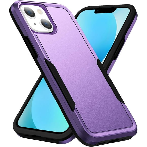 Designed for iPhone 14 Plus Heavy Duty Case, Protection Shockproof Dropproof Dustproof Anti-Scratch Phone Case Cover for iPhone 14 Plus Heavy Duty Case, Purple
