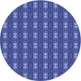 thumbnail image 1 of Ahgly Tapis Rond Lavable en Machine Intérieur Transitionnel Bleu Ardoise Clair, 8 Pieds Rond, 1 of 7