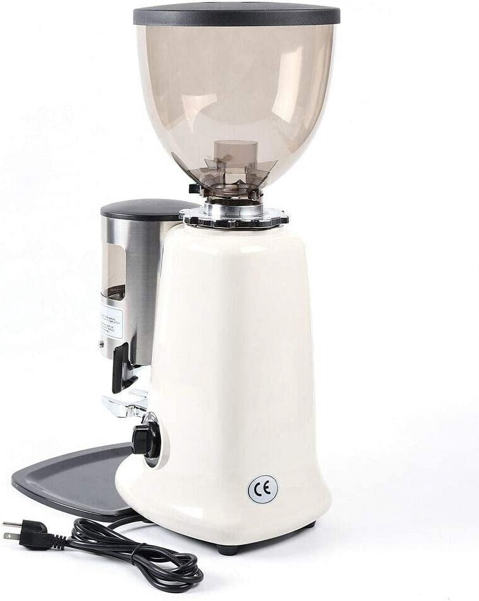 Miumaeov Commercial Coffee Grinder,110V 350W Electric Burr Coffee Grinder Coffee Bean Grinder Grinding Machine Heavy Duty,Cast Aluminum Body,1.2kg Hopper
