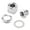Silver, variant on Mosiee Bike Crank Arm Cap And Removal Tool for Sram for Dub Bb30 Bottom Bracket Use Red