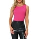 thumbnail image 1 of INSPIRAR CHIC Monos de Mujer Sin Mangas Body Brillantes Cuello Redondo Ajustados Tops de Tanga S Rosa Fucsia, 1 of 6