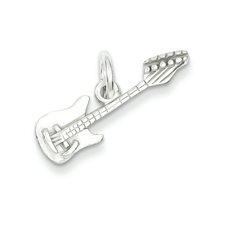 Finejewelers Sterling Silver Electric Guitar Charm