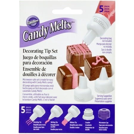 Wilton Candy Melts Decorating Tip Set, 5 pc.