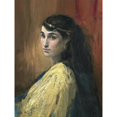 thumbnail image 2 of Antoine Vollon 19x24 Black Ornate Framed Double Matted Museum Art Print Titled: The Eastern Belle, 2 of 5