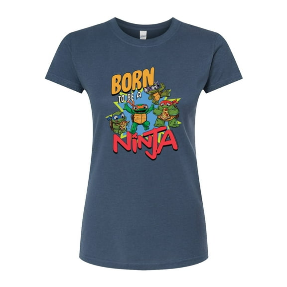 Teenage Mutant Ninja Turtles Mutant Mayhem  - Born To Be A Ninja  - Juniors Fitted Graphic T-Shirt