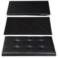 thumbnail image 6 of Favory 30 Inches Folding Storage Ottoman Bench, Ottoman Foot Rest, End of Bed Bench, Storage Chest, Load 350 lb, for Living Room, Bedroom, Entrywaya-30Inch Black, 6 of 18