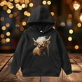 thumbnail image 2 of lnmuld Hoodies for Teens Solid Color Cattle Long Sleeved Hoodie for Size:6-8Years, 2 of 7