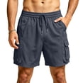 thumbnail image 3 of Sentmoon Athletic Shorts Men Mens Sweat Shorts Drawstring Elastic Waist Solid Color Men Running Shorts Beach Vacation Essentials for Pool and Party S-3XL, 3 of 8