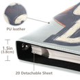 thumbnail image 3 of FORMRS 3 Ring Photo Album 4"x6" Self Adhesive Large Capacity PU Leather Cover, Gray Game Day, 3 of 8