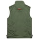 thumbnail image 3 of Ceisia Men's Relaxed Fit Stand Collar Multi-Pocket Utility Vest Outdoor Fishing Travel Gilet Army Green L Gifts, 3 of 7