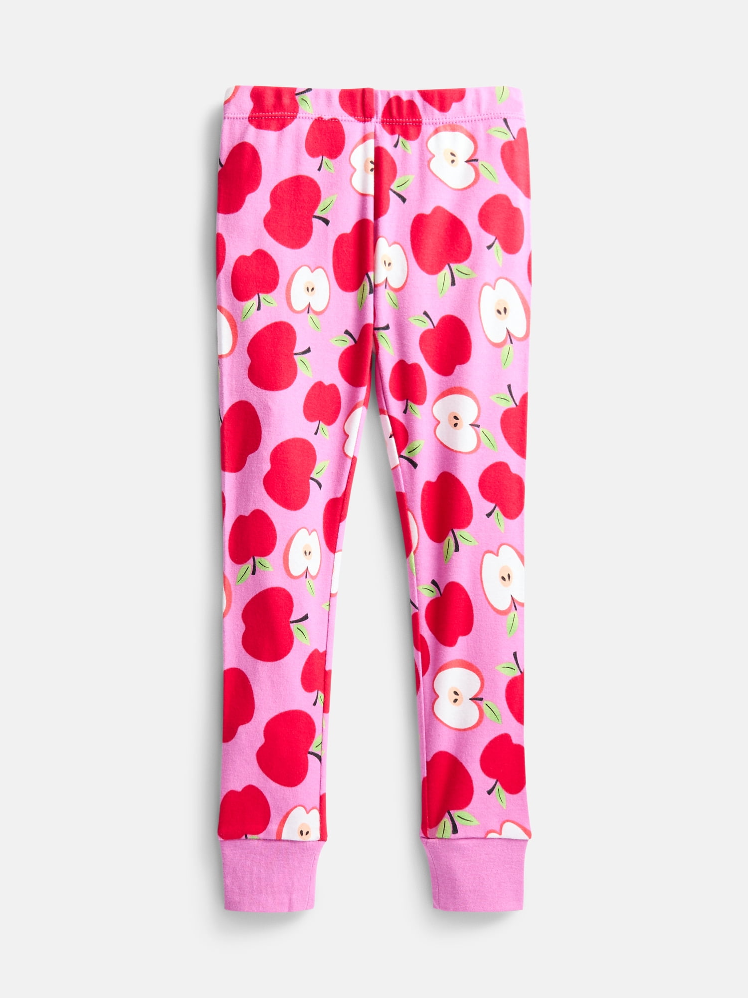 Wonder Nation Girls' Snug Fit Cotton Pajama Top and Pants Set, 2-Piece, Sizes 4-10