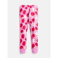 thumbnail image 3 of Wonder Nation Girls' Snug Fit Cotton Pajama Top and Pants Set, 2-Piece, Sizes 4-10, 3 of 3