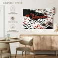 thumbnail image 5 of Elephant Stock Texas Hold 'Em Poker Game Wall Art - Horizontal Canvas Wall Art - Living Room Wall Decor - Hobbies And Lifestyle Canvas - Black And Red Decor - 36" x 24", 5 of 8