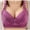 Purple, variant on Bigersell Plus Size Sports Bras for Women Summer High Support Sports Bras for Women Molded Bra Style R3981 V-Neck Lightly Lined Bras Hook and Eye Bra Closure Women Size Cute Bras Pink L