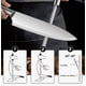 thumbnail image 3 of Juego Xtellar De Cuchillos Profesionales De Cocina De Acero Inoxidable Color Negro, 3 of 3