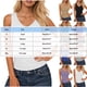 thumbnail image 2 of Mujeres Blusas de Verano sin Mangas Cuello en V Cuello Sólido Camiseta con Cojín de Pecho, Ligera Blusa Casual, 2 of 6