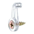 thumbnail image 4 of 20Pcs Glass Retainer Clips, Plastic Cabinet Door Panel Clip Mirror Holder Clip with Screws for 4-5mm(0.16"-0.2") Glass, Transparent, 4 of 7