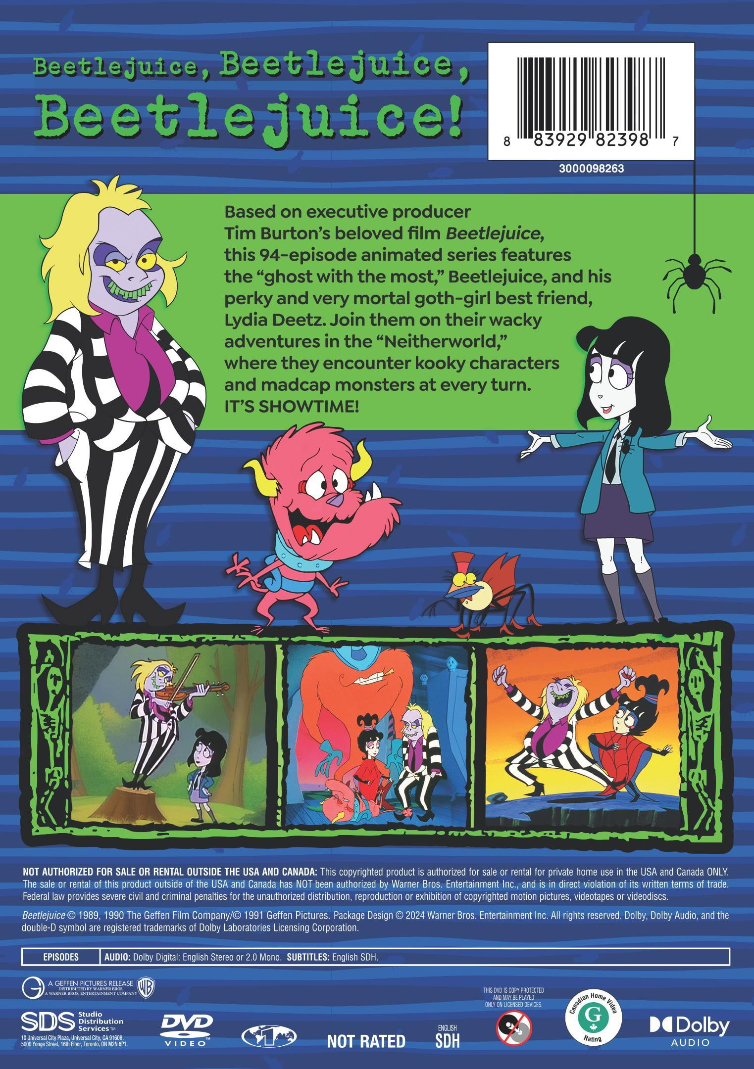 Warner Bros., Beetlejuice The Complete Series DVD, 94 Episodes, 10