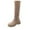 Khaki Boots, variant on Juebong Suede Knee High Boots for Women Round Toe Chunky Block Heeled Stylish Comfortable Tall Boots Cowboy Long Boots Black,38