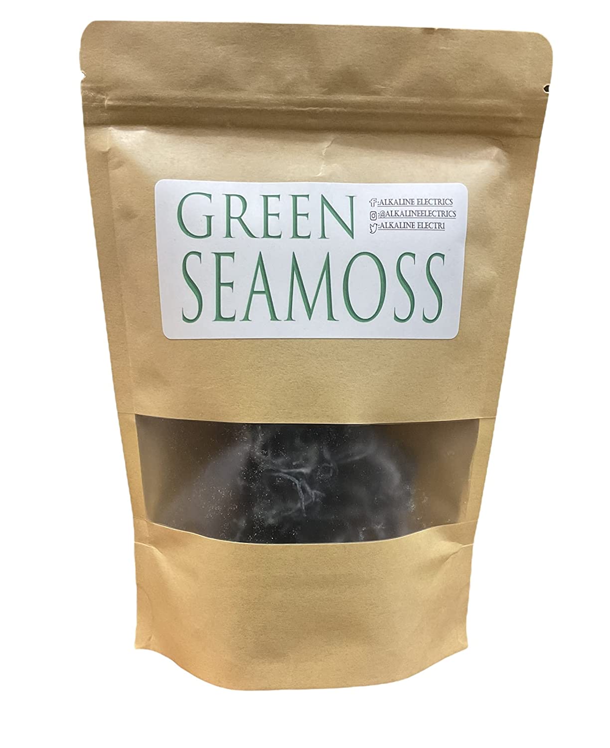 Sea Moss Green Raw Sea Moss Natural and Wildcrafted, Harvested in Saint Lucia Resealable