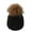 Black, variant on Generic Kids Winter Hat Toddler Knitted Pom Beanie Hat Cotton Lined Faux Fur Pom Pom Cap Baby Girls Boys Beanies Winter Knit Baby Hat Twist Warm Beanie for Boys Girls
