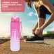 thumbnail image 5 of Termos para agua de 1000 ml, vasos reutilizables para acampar, senderismo, correr (rosa), 5 of 8