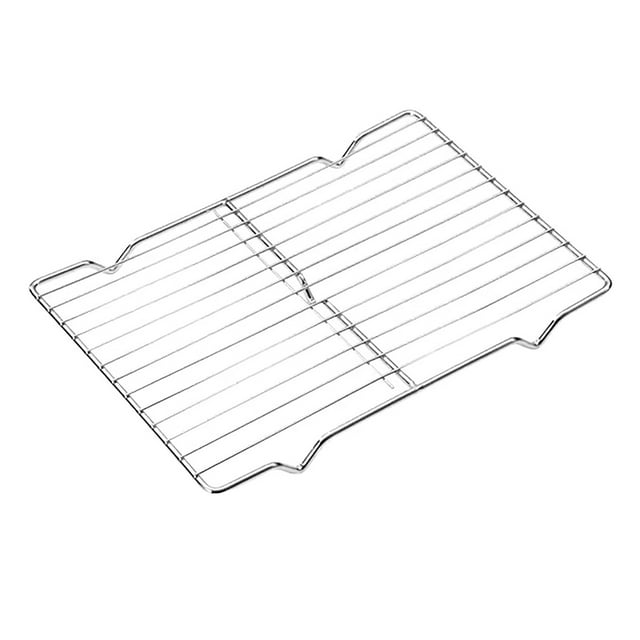 Ikeay Barbecue Grill Stainless Steel Barbecue Grill Anti-Scalding Stove Bracket Household Baking Rectangular Drain Rack 1X Bbq Grill