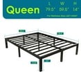 thumbnail image 5 of yookare 14" 4000lbs Heavy Duty Metal Platform Bed Frame, Queen, 5 of 9