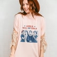 thumbnail image 5 of Girls Will Be Girls T-Shirt – Feminist Icon Graphic Tee Featuring RBG, Rosie, Lady Liberty & Suffragette – Women’s Empowerment Shirt for Protest, Pride, 5 of 7