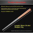 thumbnail image 2 of Pklyzj Advanced Stainless Steel Extra Long Cooking Chopsticks, 15.7 Inch, Heat Insulation and Anti Scalding, Reusable Kitchen Chopsticks 2 Pairs, 2 of 6