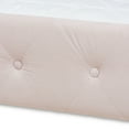 thumbnail image 4 of Baxton Studio Amaya Modern and Contemporary Light Pink Velvet Fabric Upholstered Full Size Daybed with Trundle, 4 of 12