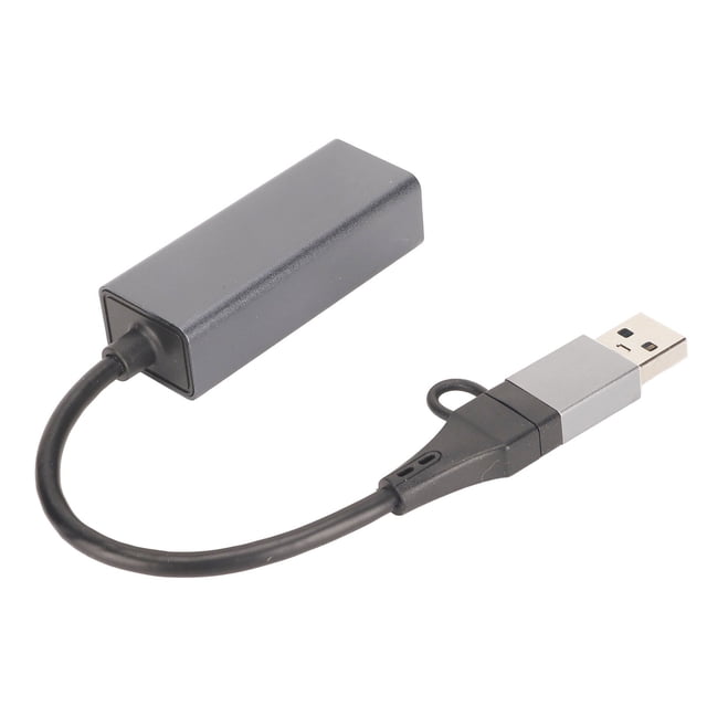 Adaptador Ethernet Nikou Tipo C a RJ45 Adaptador USB Cto R