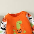 thumbnail image 4 of Tiny Cutey Toddler Baby Boy Girl Halloween Clothes Outfit Pumpkin Long Sleeve Sweatshirt Tops Pants Set,18-24M, 4 of 6
