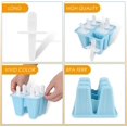 thumbnail image 4 of Popsicle Molds 12pieces Silicone Ice Pop Out Molds BPA Free Reusable Easy Releasing Ice Pop Maker Pack of 2 Ice Pop Molds with Popsicle Sticks，Cleaning Tool and Funnel (D), 4 of 7
