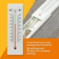thumbnail image 3 of Termómetro para colgar en la pared Medidor de temperatura montado en la pared de plástico para Garden Home, 3 of 9